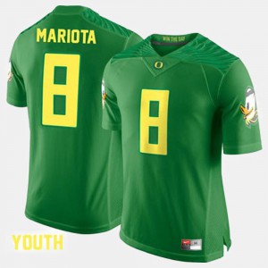 Kids #8 Marcus Mariota college Jersey - Green Football UO