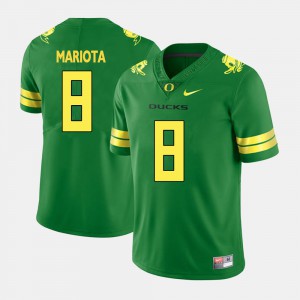 Men #8 University of Oregon Football Marcus Mariota college Jersey - Green