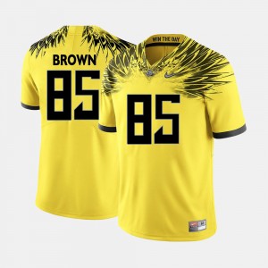 Men's #85 Oregon Duck Football Pharaoh Brown college Jersey - Yellow