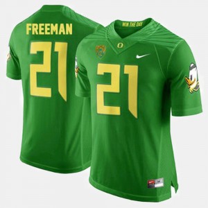 Men's Football #21 Ducks Royce Freeman college Jersey - Green