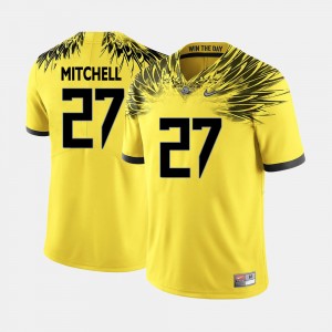 Men's Oregon Ducks Football #27 Terrance Mitchell college Jersey - Yellow