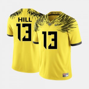 Men's #13 UO Football TroyHill college Jersey - Yellow