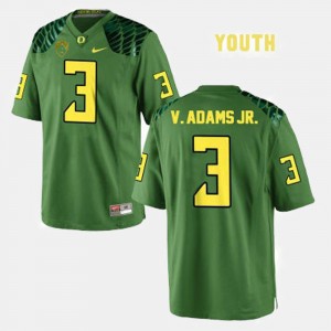 Youth(Kids) Ducks #3 Football Vernon Adams college Jersey - Green