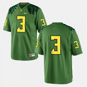 Mens #3 Football Oregon Duck Vernon Adams college Jersey - Green