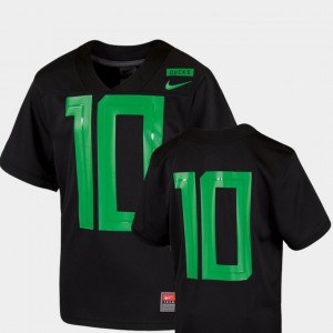 Kids #10 Football Game 2018 Mighty Oregon Ducks college Jersey - Black