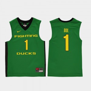 Kids Ducks #1 Basketball Replica Bol Bol college Jersey - Green