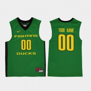 Youth(Kids) Basketball #00 Replica UO college Customized Jerseys - Green