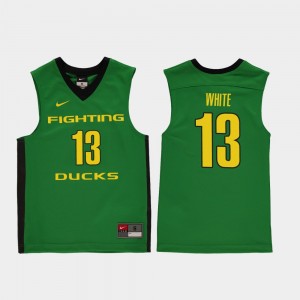 Youth Oregon Duck #13 Replica Basketball Paul White college Jersey - Green