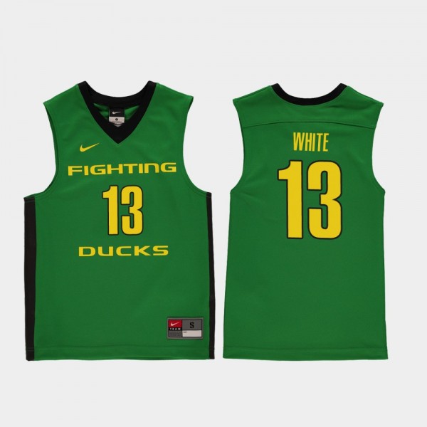 Custom College Basketball Jerseys Oregon Ducks Jersey Name and Number White Replica